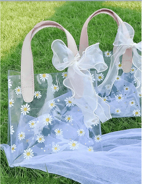 Daisy Borsa Trasparente In Pvc Borsa Regalo In Plastica - Temu Italy