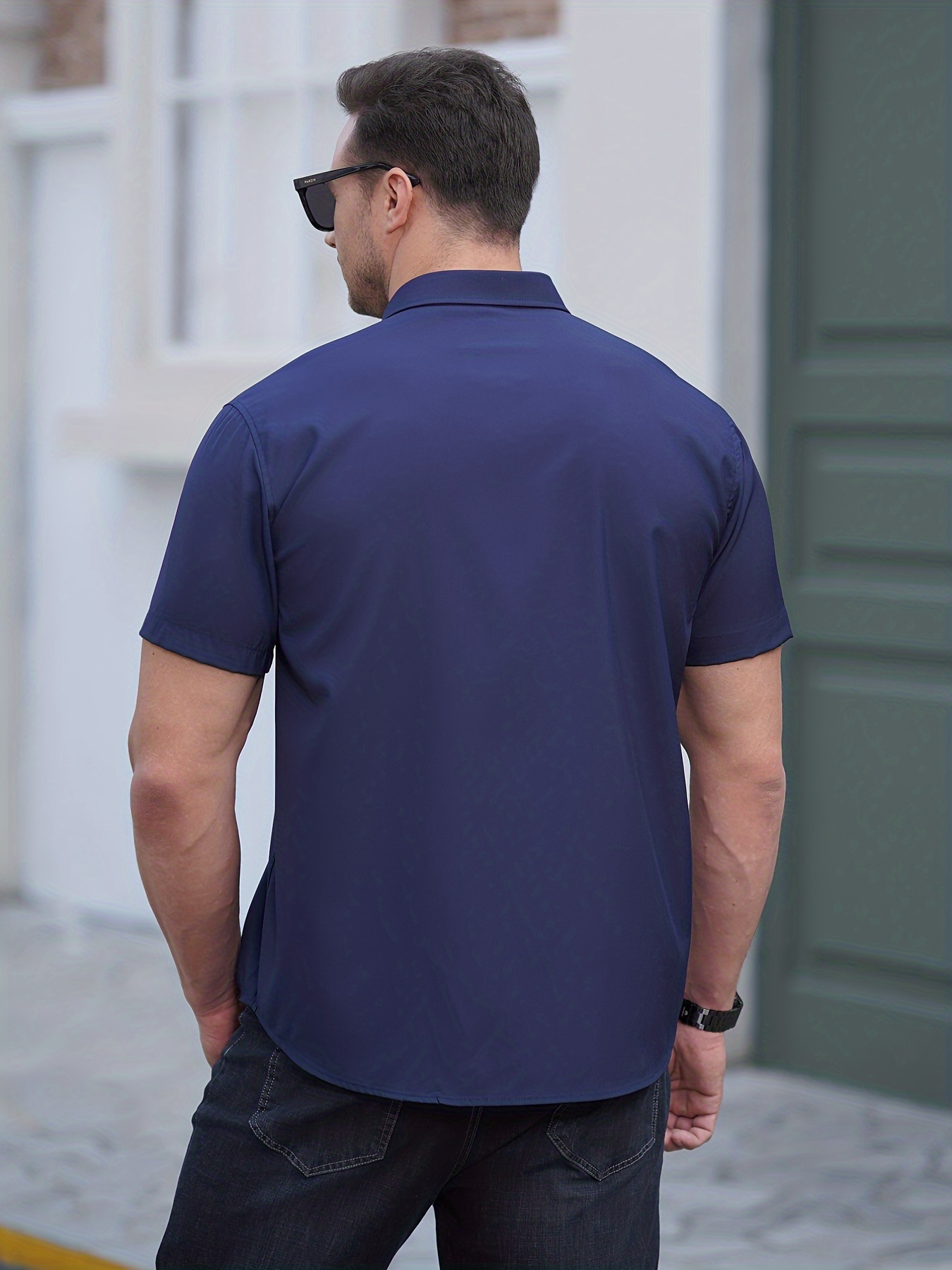 chemise à manches courtes hommes taille à col en Temu Switzerland