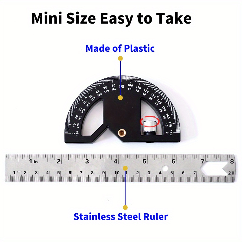 8” Adjustable Multi angle Ruler Metric Inch Measurement T - Temu