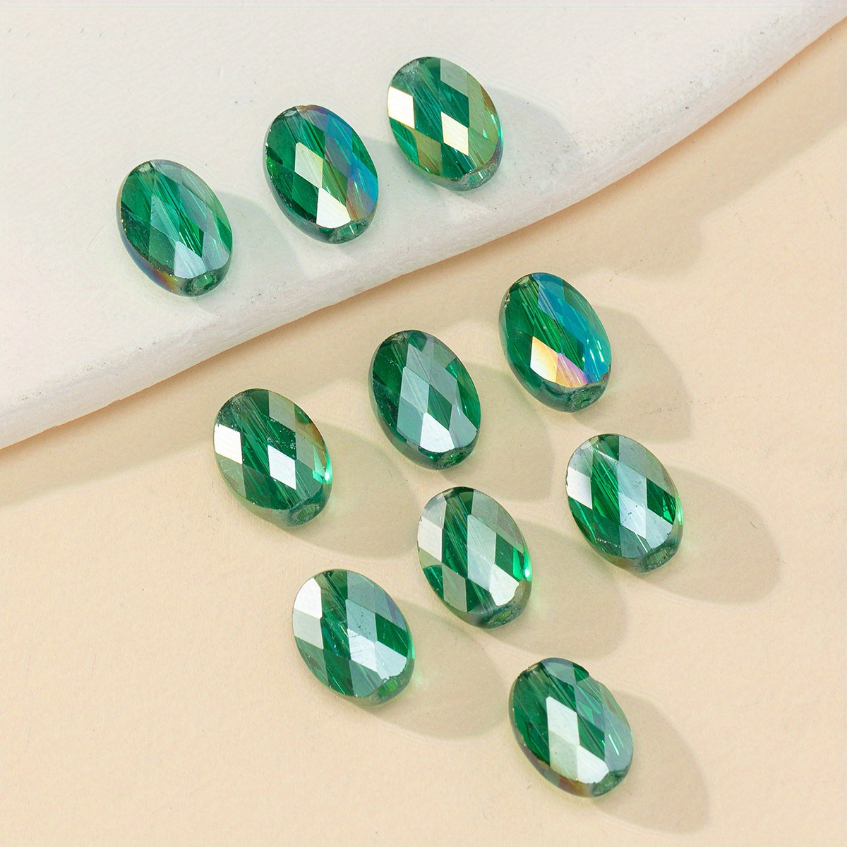 Round Glass Beads Crystal Faceted Septal Beads For Jewelry - Temu