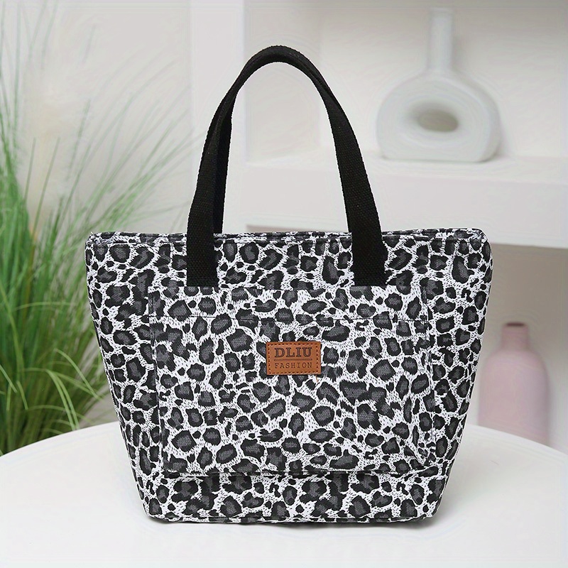 Leopard Pattern Large-capacity Tote Shoulder Bag, Lightweight