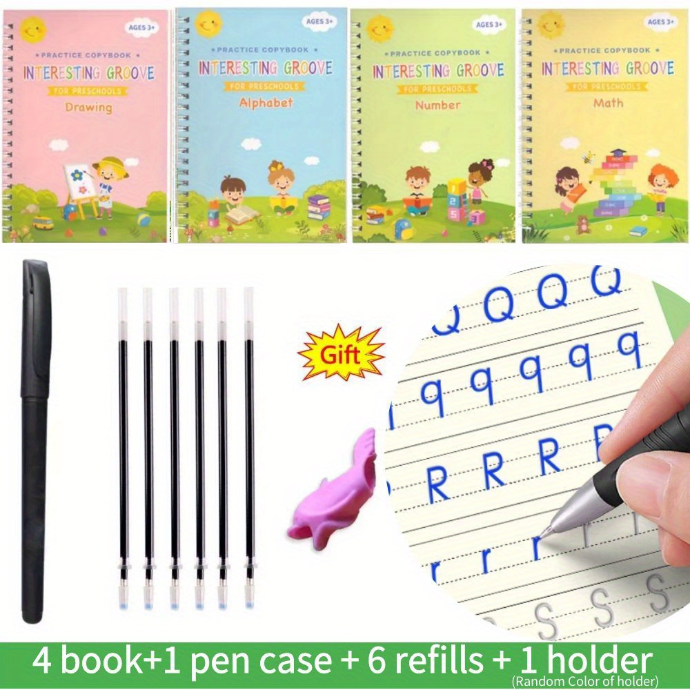  EXCEART Kids Books 20 pcs Groove copybook Practice copybook  Books ABC Writing Practice Books English Writing Practice Book for  Calligraphy Practice Book copybook Board : Arts, Crafts & Sewing