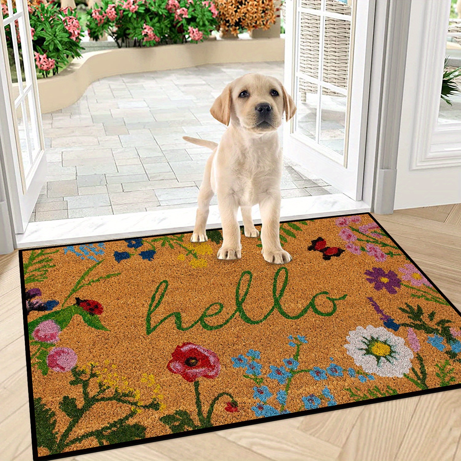 Welcome Door Mat Non slip Persian Style Front Door Outdoor - Temu