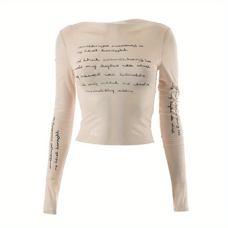 Sheer heathered T-shirt, Twik, Shop Women's Long Sleeves