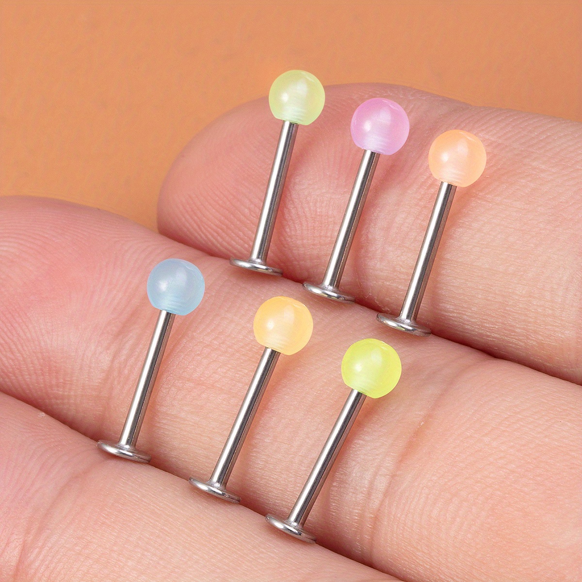 Clear Lip Rings Studs Plastic Cartilage Tragus - Temu