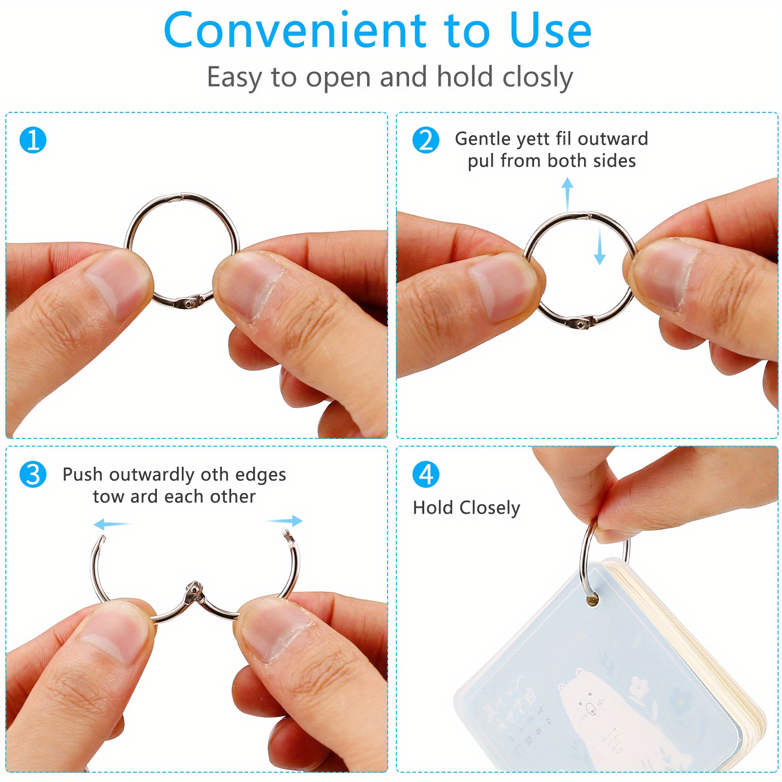 Loose Leaf Binder Rings Nickel Plated Steel Binder Rings Temu