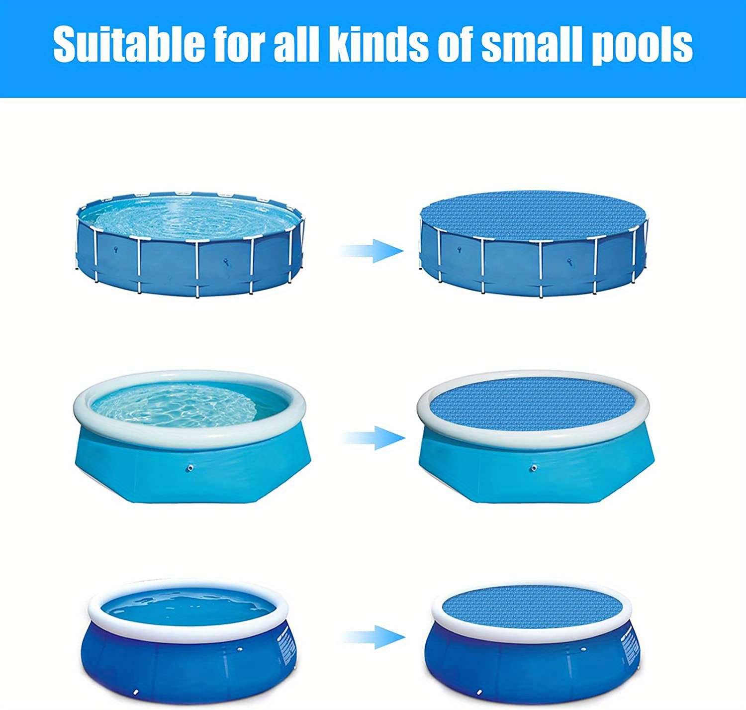 Pool Cover Solid Color Pool Roll Blanket Cover Material: - Temu