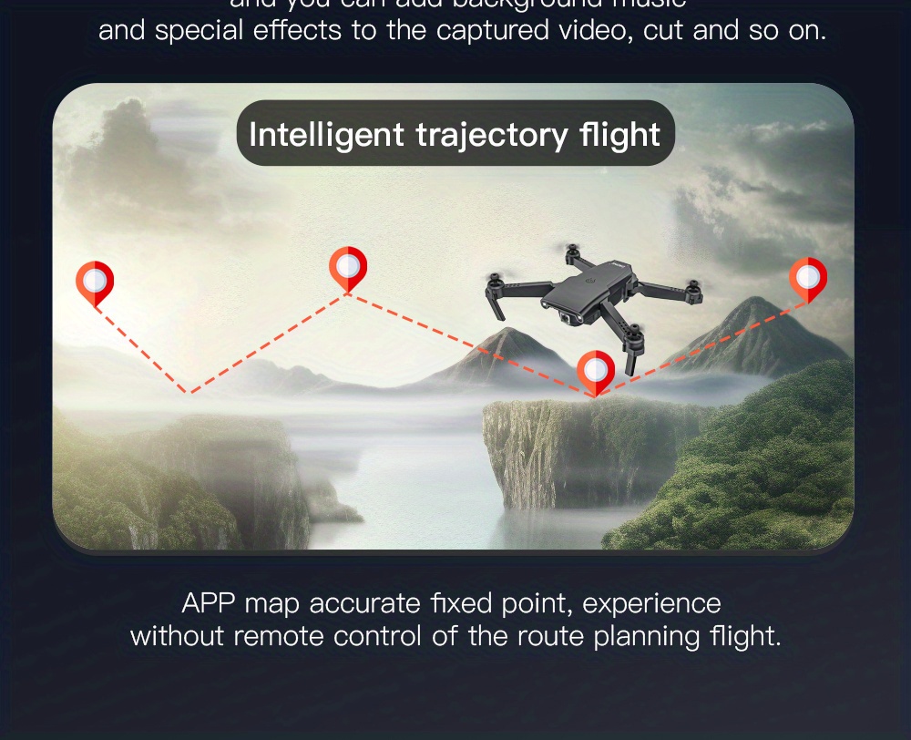high definition camera, drone with high definition camera optical flow position obstacle avoidance smart follow easy operation stable hovering folding design details 14