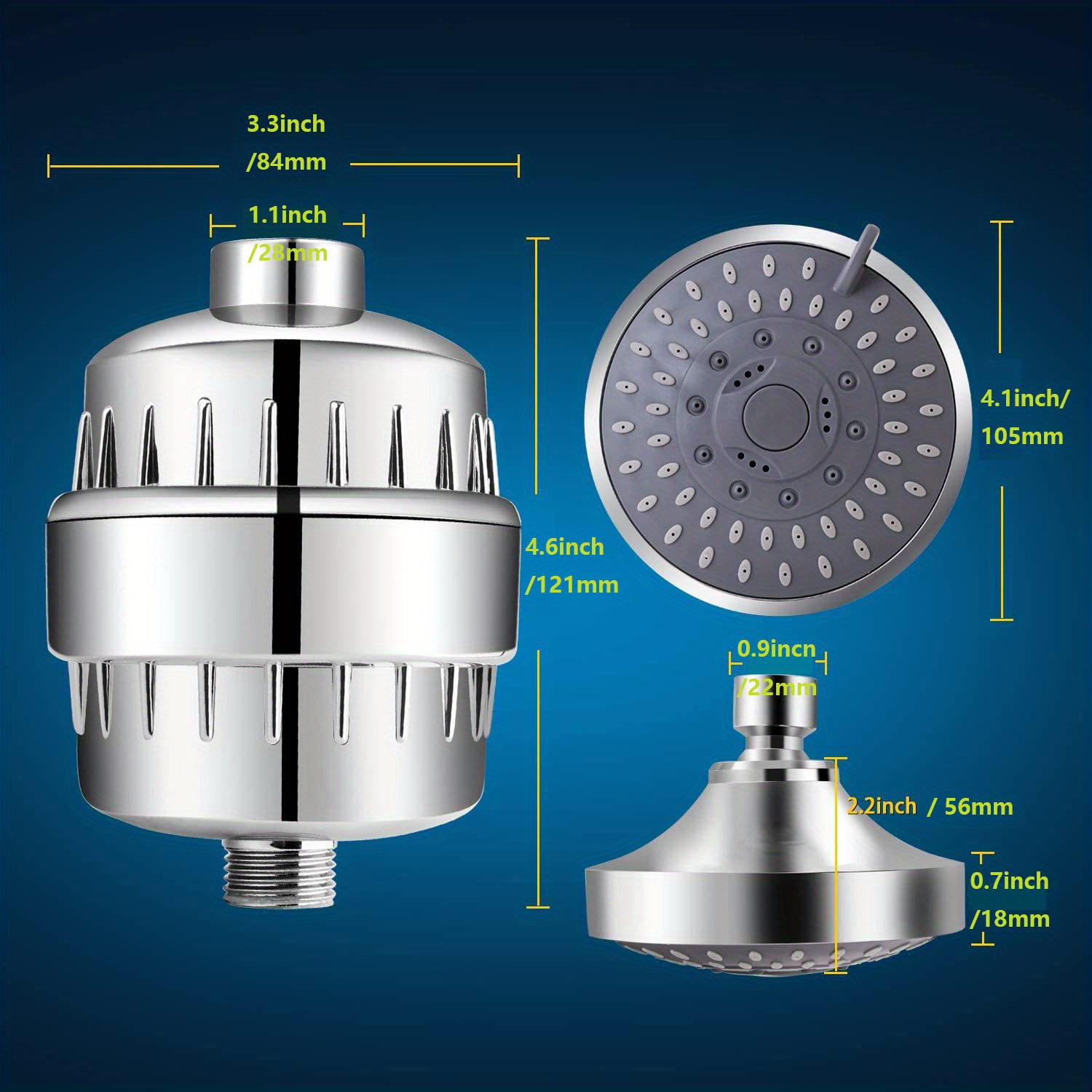 Luxury Filtered Shower Head Set 15 Stage Shower Filter for Hard Water  Removes Chlorine and Harmful Substances - Showerhead Filter High Output -  China Shower Filter Set, Shower Filter with Shower Head