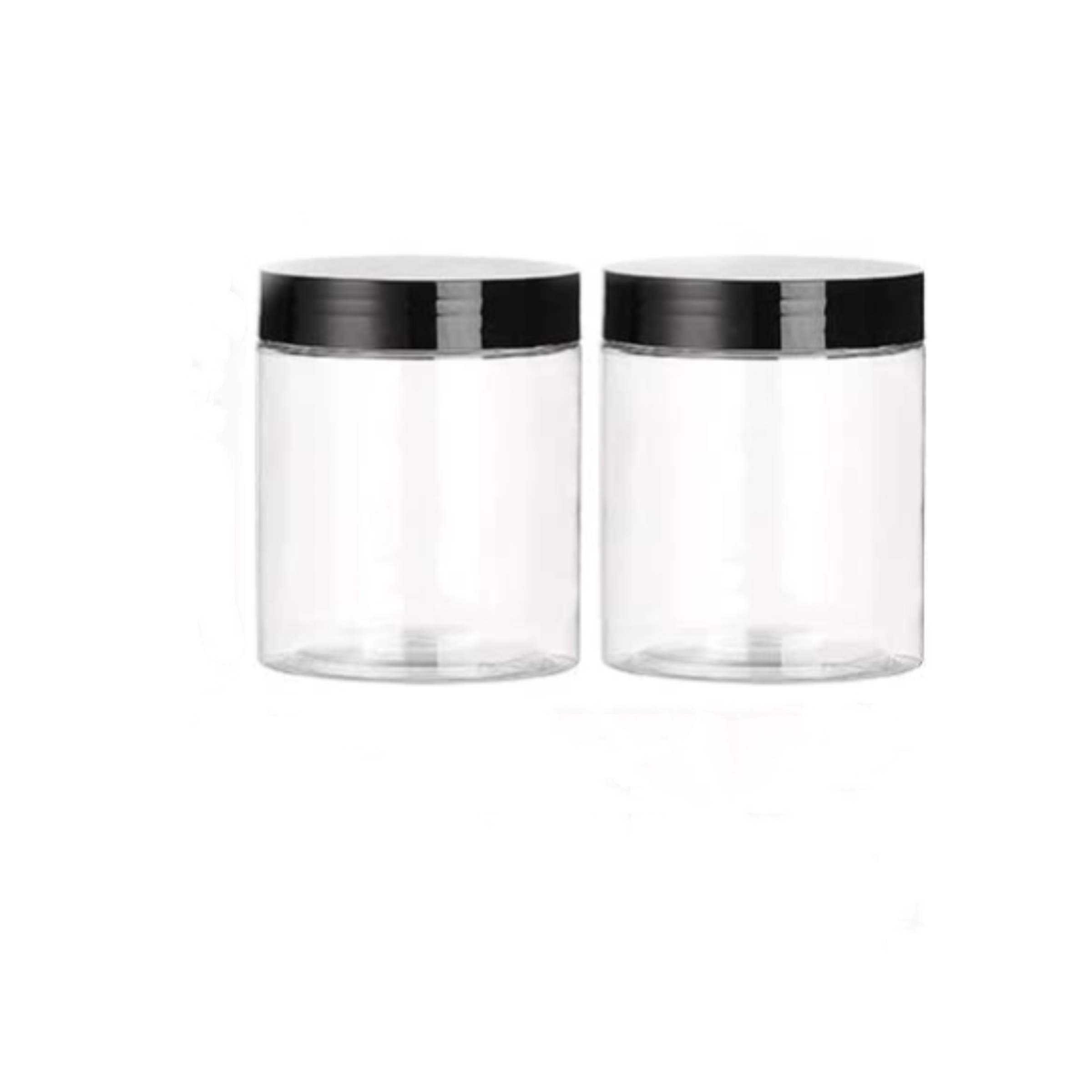 CLEAR PLASTIC CONTAINERS for Slime Twisted Lid Jars Screw on Slime Jars 1  Oz 2 Oz 4 Oz 6 Oz 8 Oz Jars 5 Pcs Set Slime Storage Jars for Craft 