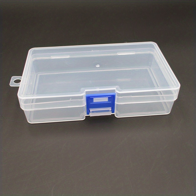 2 Pcs Simple Square Transparent Plastic Box Small Object Ornament Storage  Box Dustproof Plastic Cases Container Jewellery Box - AliExpress