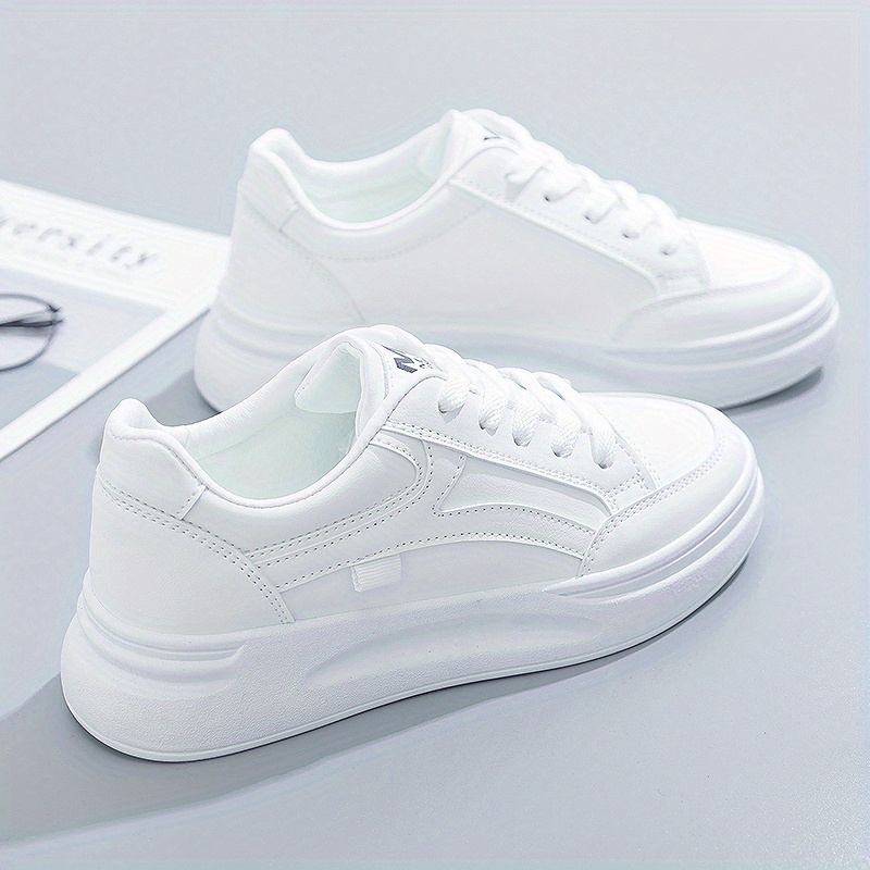 Image of Casual Versatile Sneakers, Sports White Shoes, Women Shoes Elegant Women Shoes Shoes