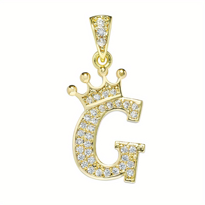 BETITETO 26Pieces A-Z Letter Charms Cubic Zirconia Gold Plated Brass Glitter Pendants for Making Jewelry Bracelets Necklace Earring DIY Craft