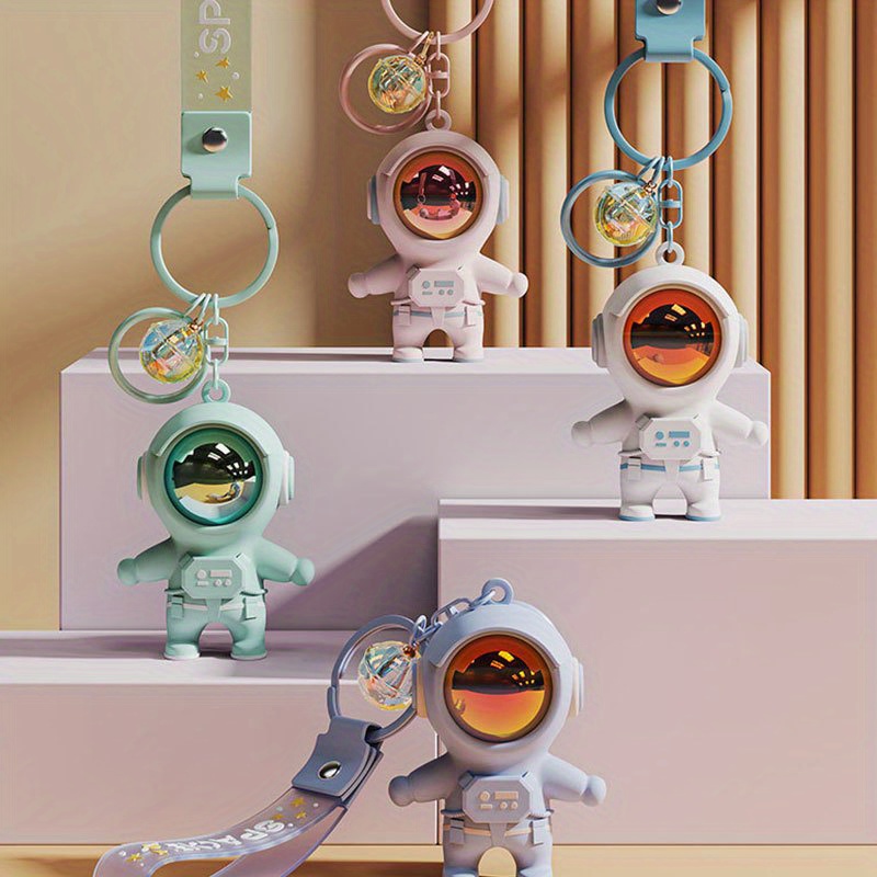 YOU WIZV Cool Keychains, Cute Astronaut Anime Kawaii Keychains for