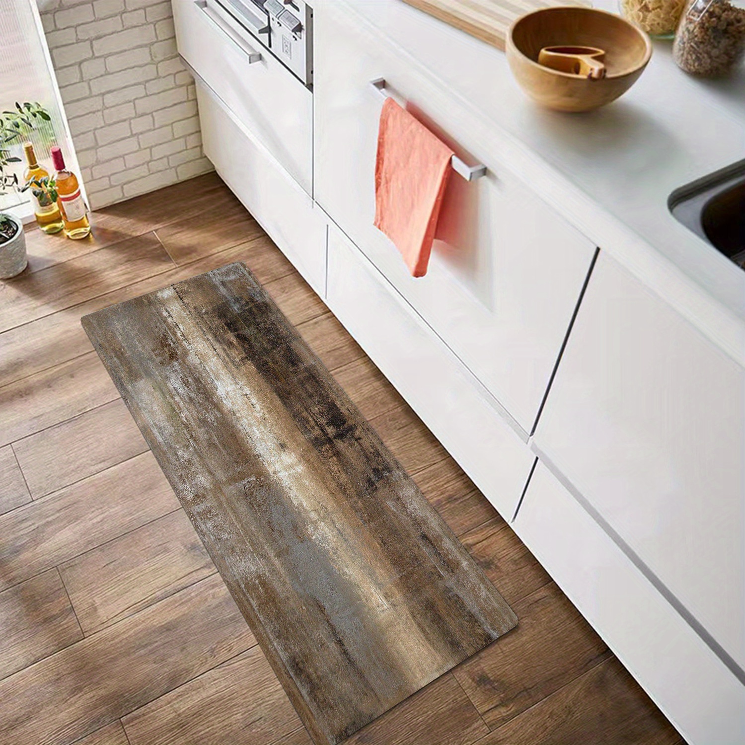 Soft Kitchen Floor Mat: Non slip Oilproof Waterproof Vintage - Temu