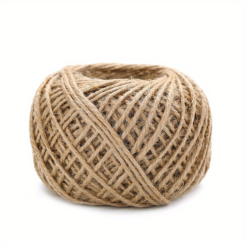 100M/Roll Colorful Jute Twine 2mm 3 Strands Natural Jute String