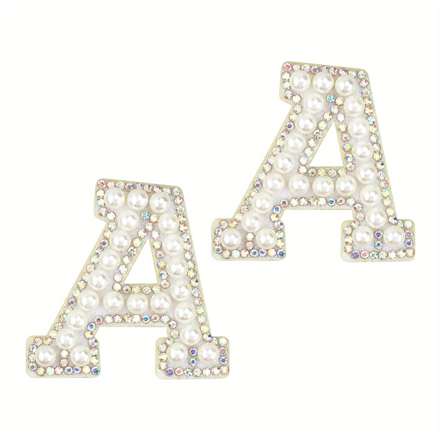 Letter Faux Pearl Rhinestones Patches Letter Embroidery - Temu Republic of  Korea