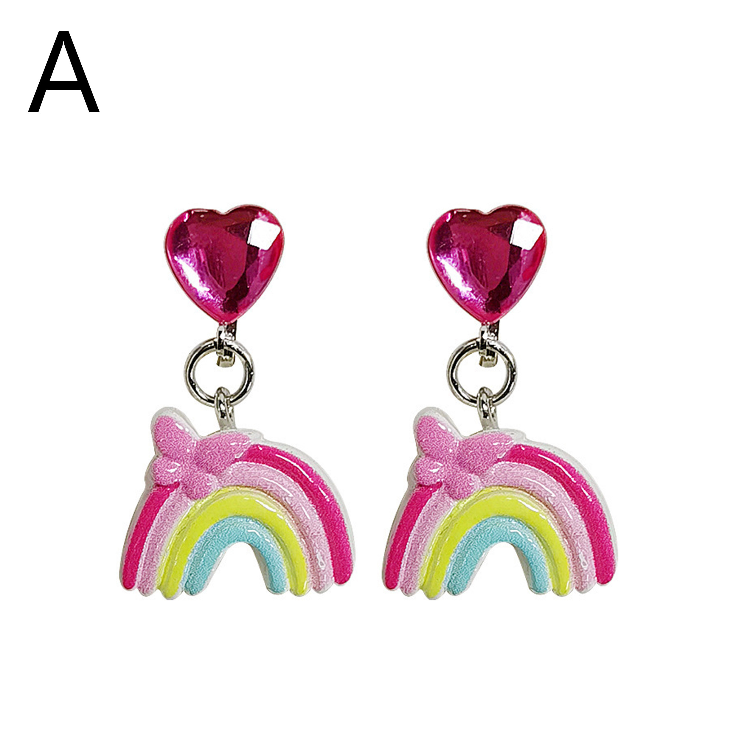 Rainbow Earrings Little Girl  islamiyyatcom