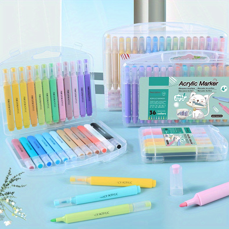Giorgione Acrylic Marker Pens, Waterproof And Quick-drying Ink, Available  In 12/24/36/48 Colors, Perfect Art Supplies For Beginners, Students And Professional  Artists - Temu
