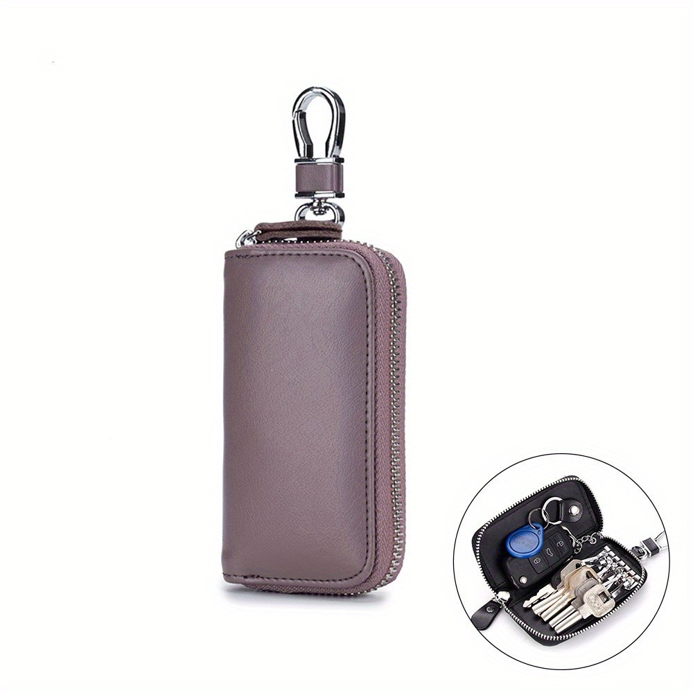 Multi-function Genuine Leather Key Holder Men and Women Key Purse