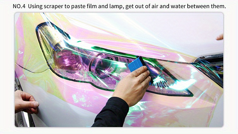 Protection des phares de voiture de film couleur Light film léger film de  voiture caméléon de changement - Chine Voiture, projecteur de film Film