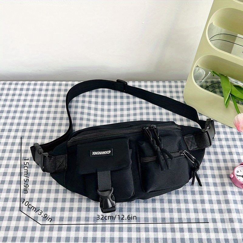 Trendy Streetwear Casual Chest Bag Nylon Foldable Crossbody Bag Portable  Versatile Waist Bag - Bags & Luggage - Temu Japan