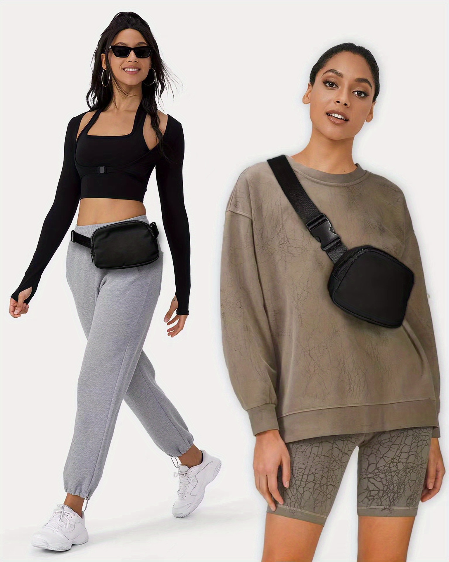 Stay Stylish Stay Secure: Portable Nylon Sports Fanny Pack - Temu