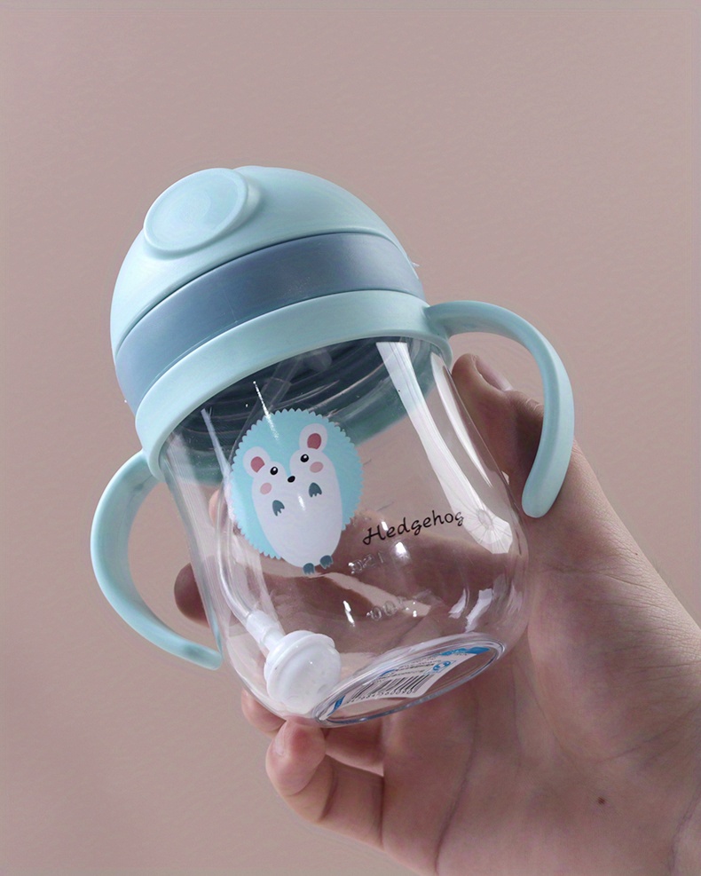 280ml food grade drinking cup with straw cute water drop shaped water   resistant water cup details 7