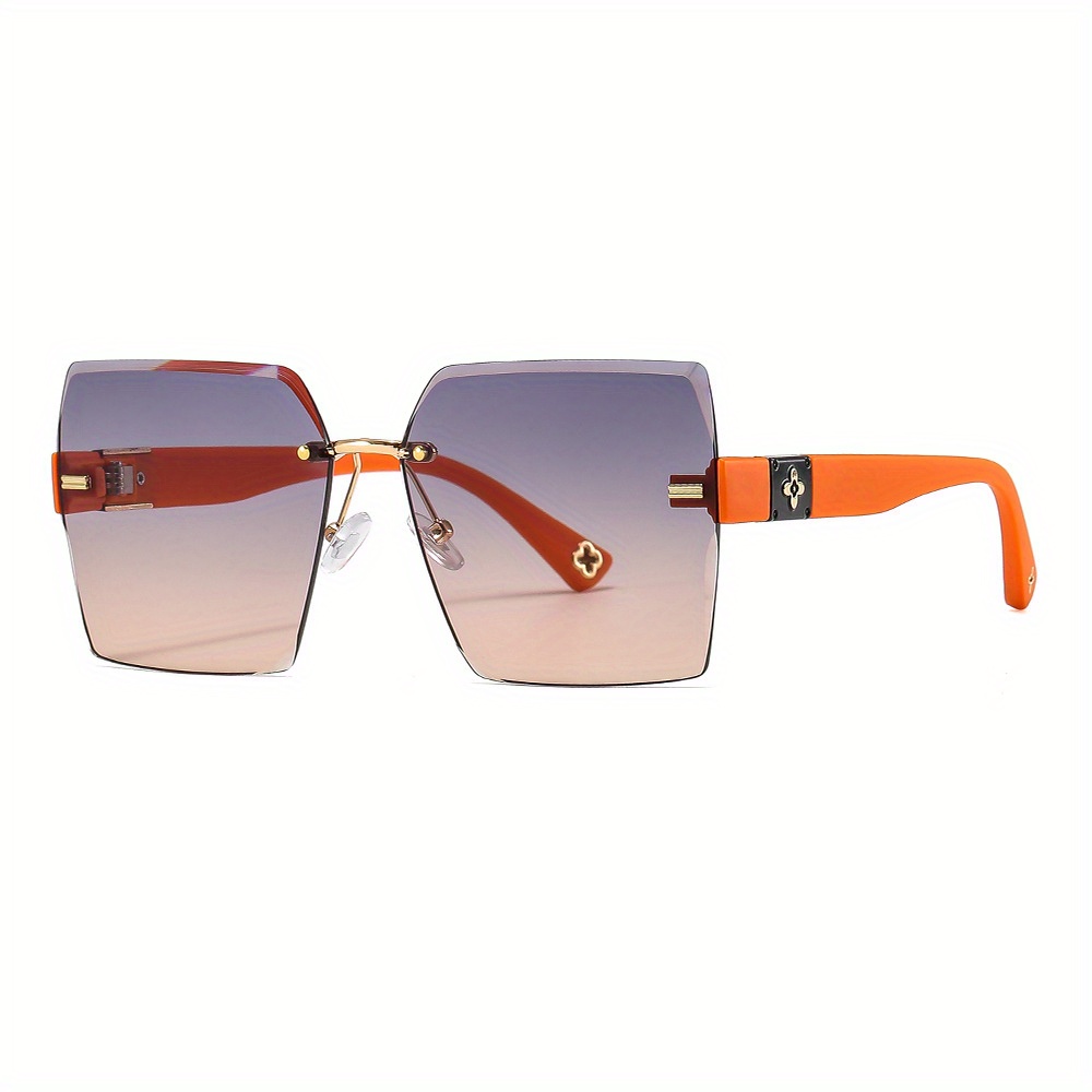 Square Frame Uv Protection Sunglasses Cool Sunglasses - Temu