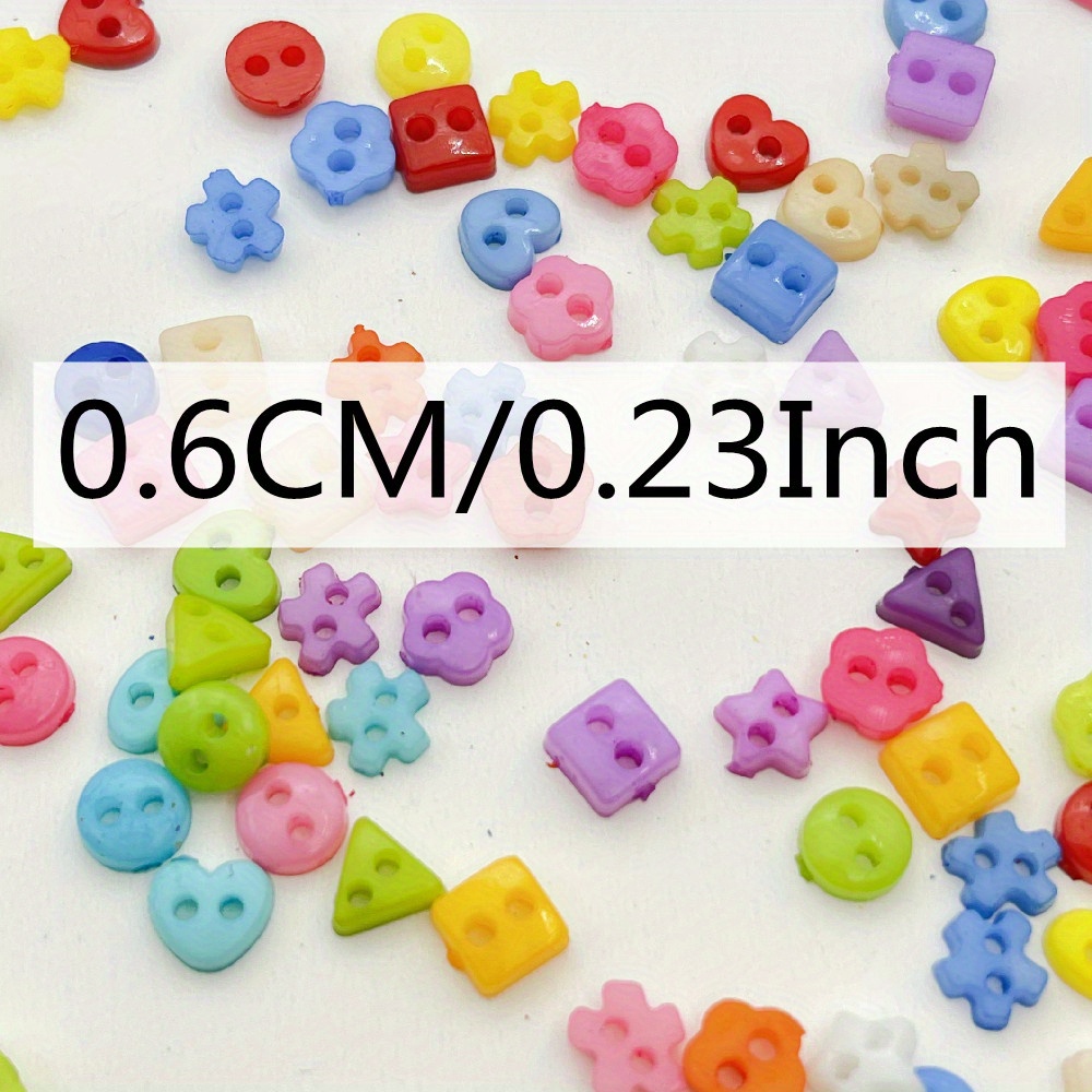 100PCS Star buttons Mixed color Plastic buttons diy buttons
