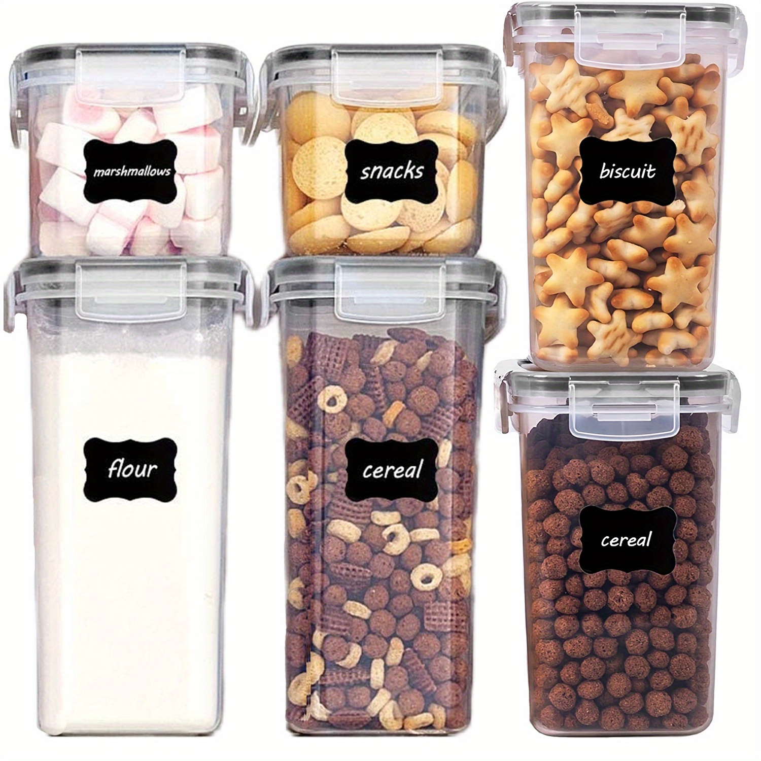 Airtight Food Storage Containers Set Lids Bpa Free Plastic Temu