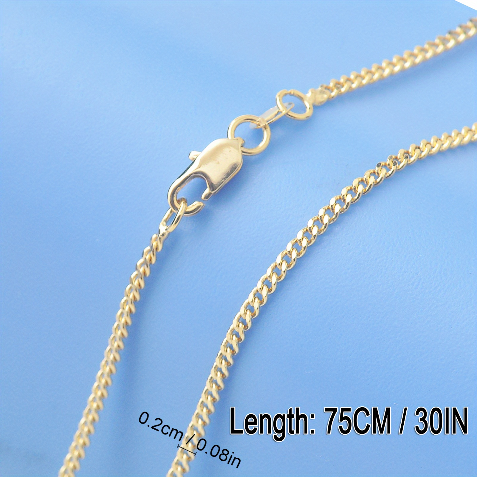 Classic Simple Golden Silver Chain For Diy Jewelry Making - Temu