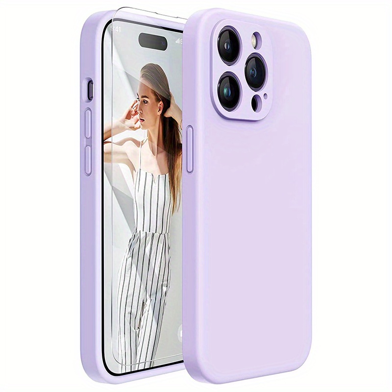 Ringke Silicone Case Compatible with iPhone 14 Case 6.1 Inches - Lavender