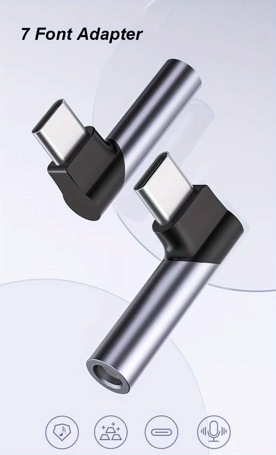 2 en 1 USB à 3.5mm Écouteur Câble Adaptateur USB Mâle À 3.5 Aux Audio Jack