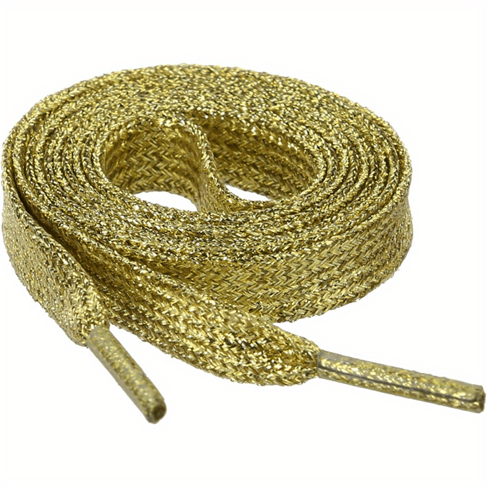 Gold 2024 flat laces