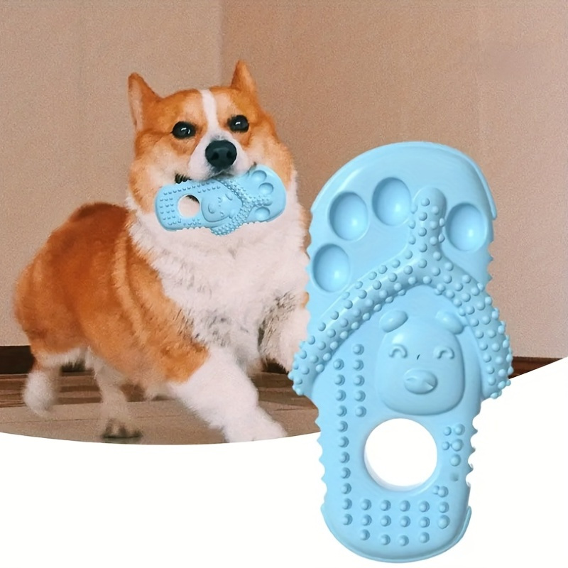 Slipper Shape Dog Chew Toys TPR Dog Teething Toys Interactive