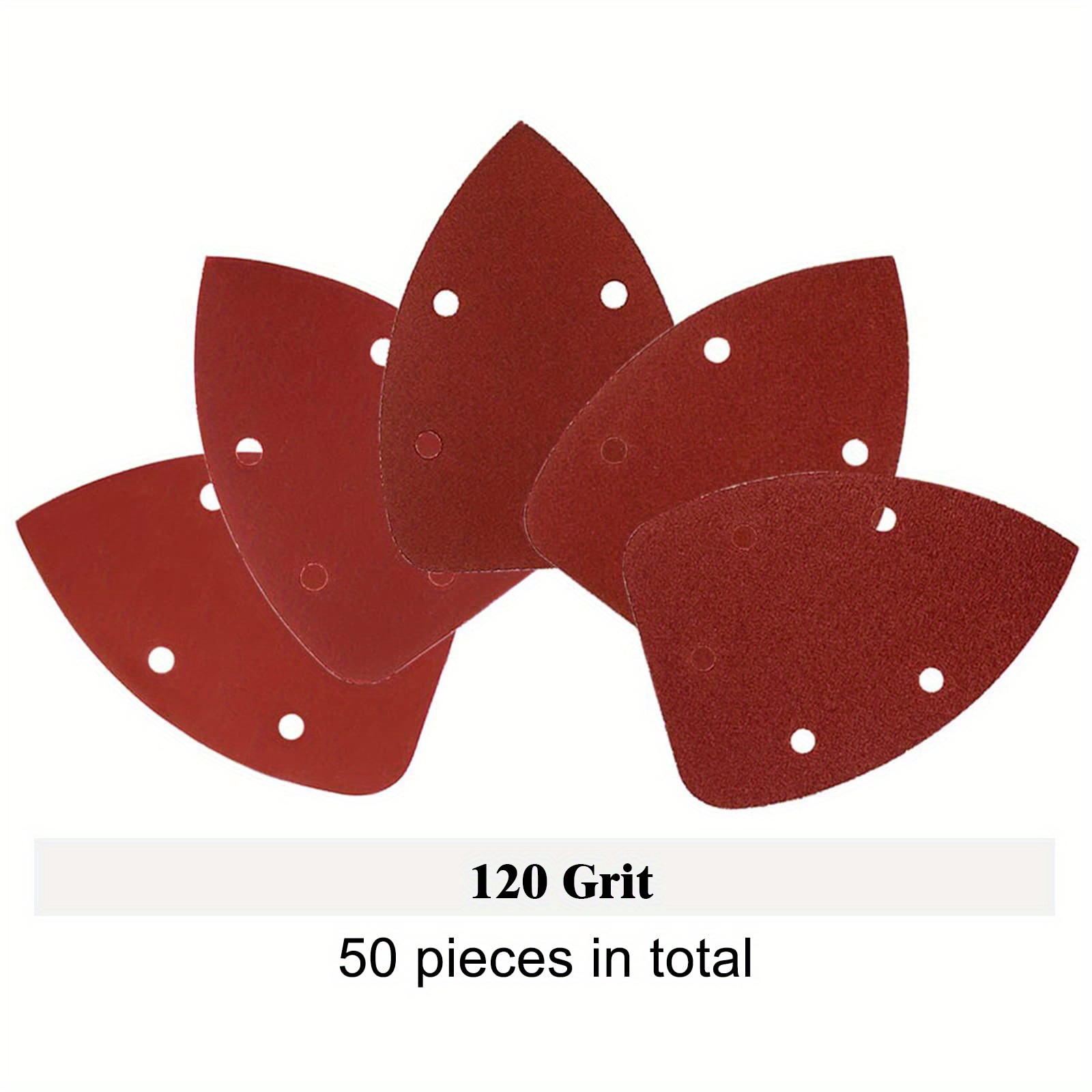 Black and Decker Mouse Sander Pads 120 Grit 50 Pack, Detail Palm