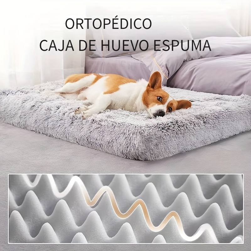 Cama Perro Peluche Lavable Perros Medianos Grandes Colchón - Temu