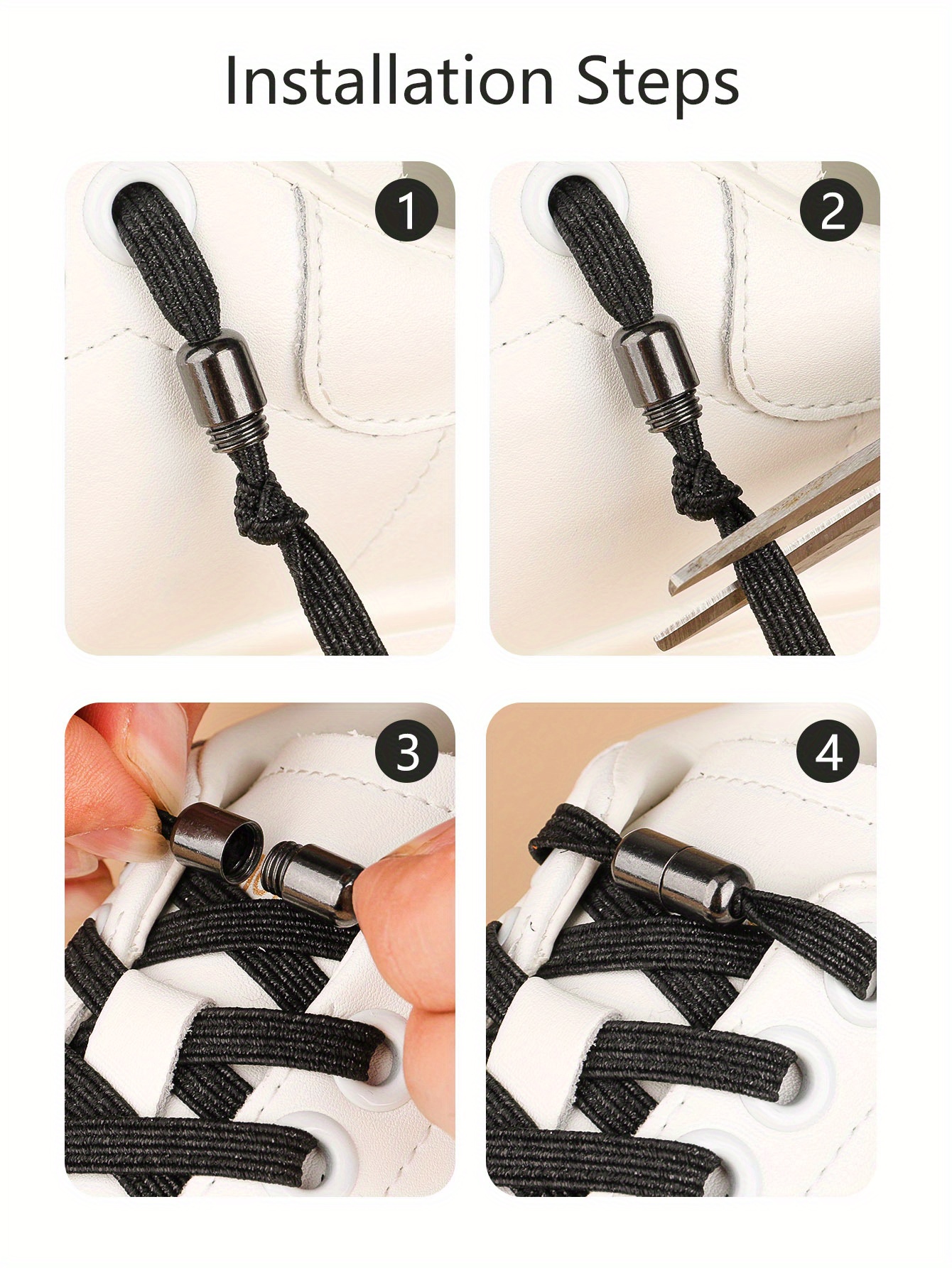 Easy Slip Women's Silicone Shoelaces Comfortable Secure Fit Temu New Zealand