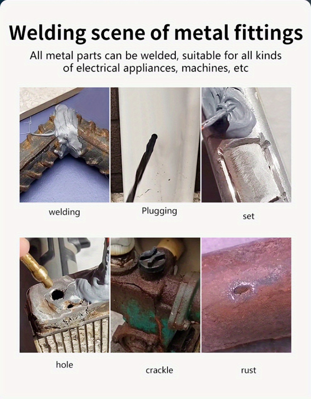 Metal Repair Glue, Metal To Metal Glue For Metal, Ceramics And Plastics,  Epoxy Glue For Welding Aluminum, Steel, And Diy Craft - Temu Kuwait