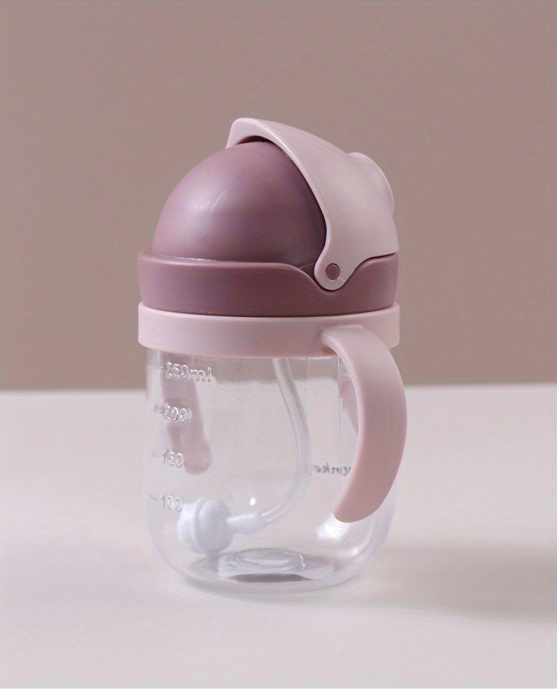 280ml food grade drinking cup with straw cute water drop shaped water   resistant water cup details 3