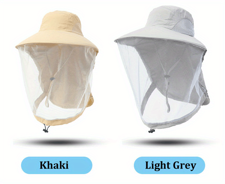 1pc Mens Bucket Hat With Net Mesh Summer Anti Mosquito Sun Protection Head  Net Hat For Outdoor Fishing Hiking Gardening, Shop The Latest Trends