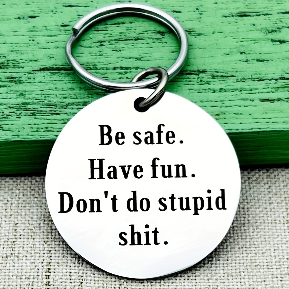 Mother to Kids Don't Do Stupid St Keychain for Teenage Daughter Son  Graduation Valentine Gag Gifts from Mom - AliExpress