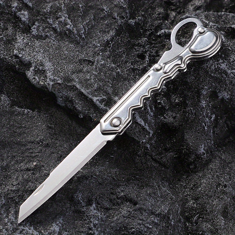 Key-Shaped Stainless Steel Folding Knife