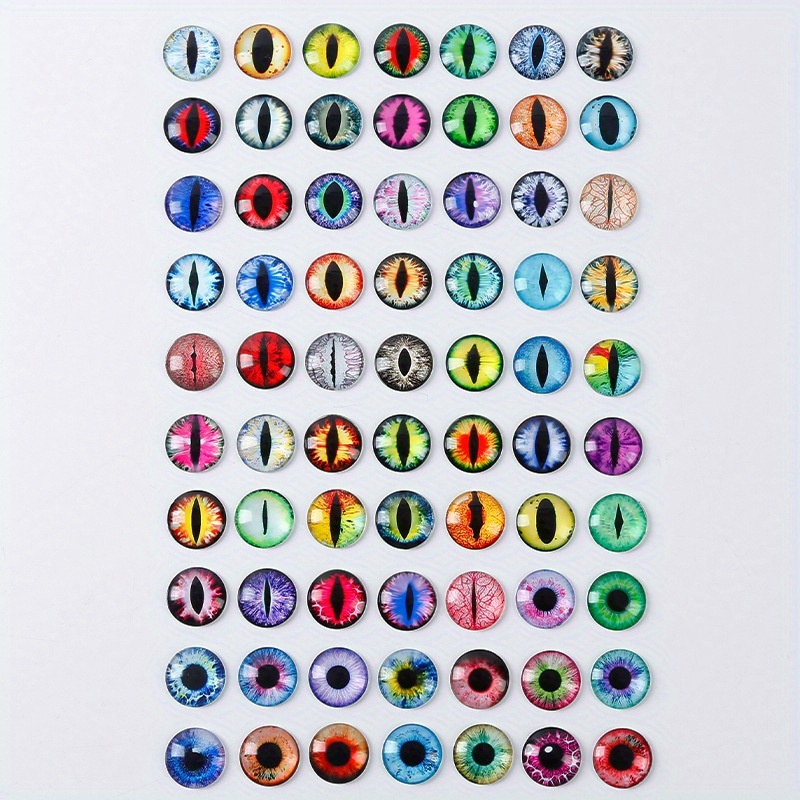 10/20Pcs Colorful Glass Eyes for DIY Sewing Dolls Crafts