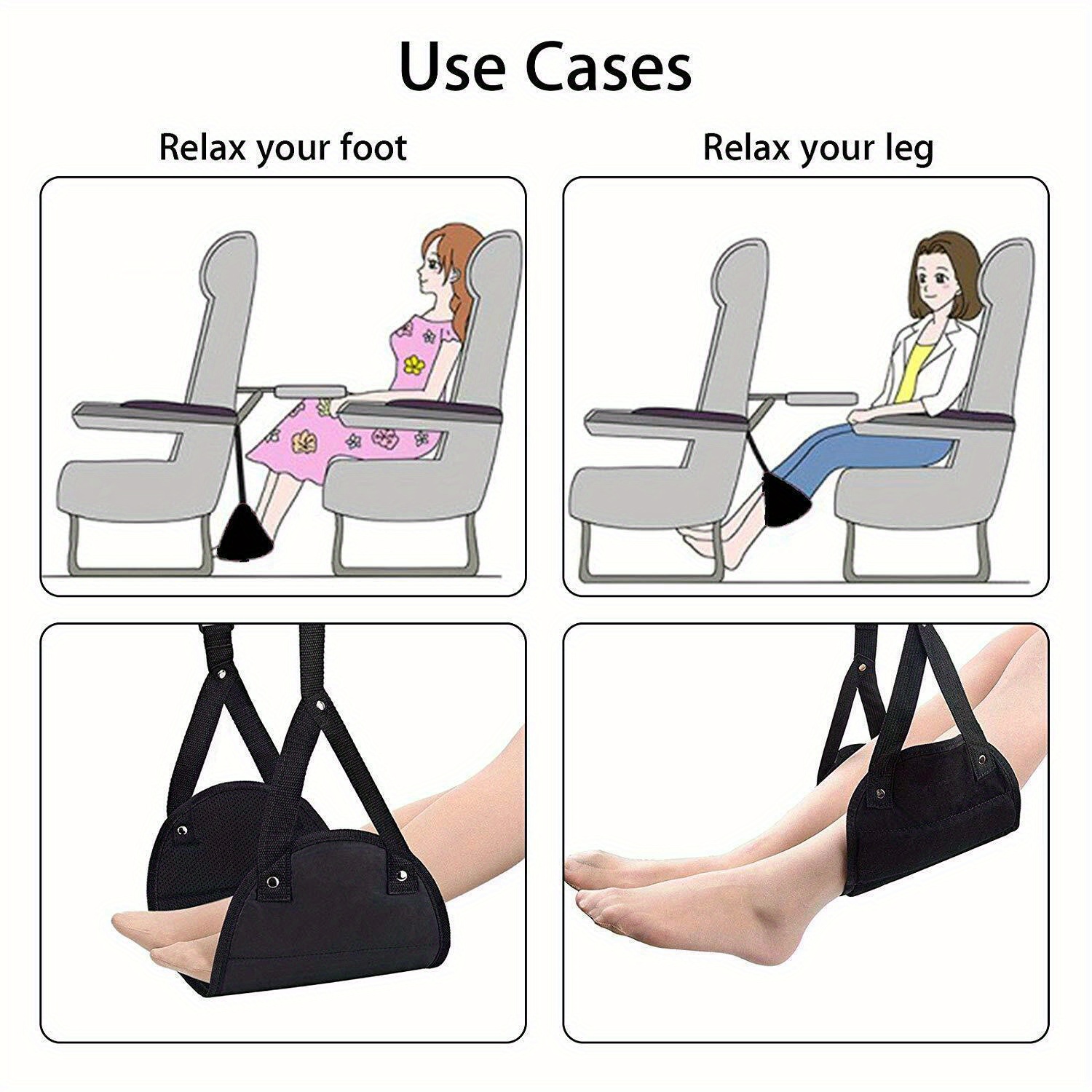 Foot Rest Hammock For Travel, Aircraft Foot Rest, Highspeed Rail Foot