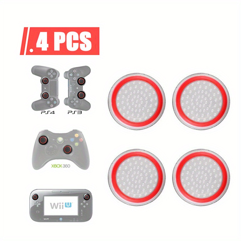 02 4 piezas - Thumb Stick-funda para mando de Sony PlayStation Dualshock  3/4, PS3, PS4, PS5 Slim, Xbox One 360, Switch Pro