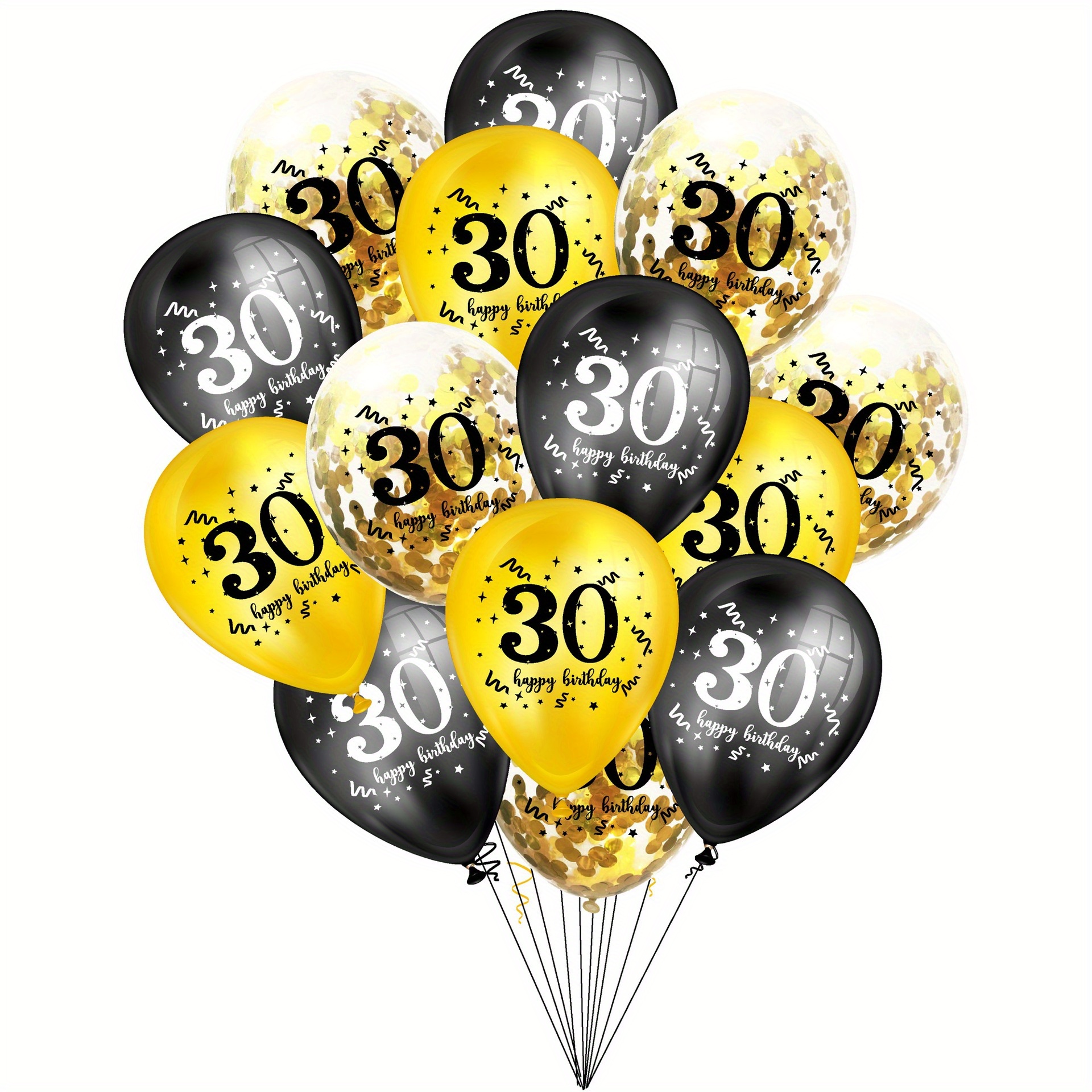  90th Birthday Balloons for Men, 15 Pcs Black Gold Happy 90th  Birthday Balloons, Black Gold 90th Birthday Party Decorations Balloons for  Men Women 90th Birthday Decor : Home & Kitchen