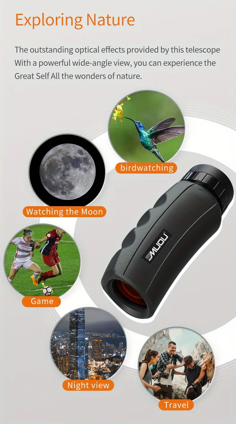 1pc10x25 waterproof monocular telescope high definition outdoor telescope can be used with mobile phones to take photo suitable for bird watching camping travel life concert details 20