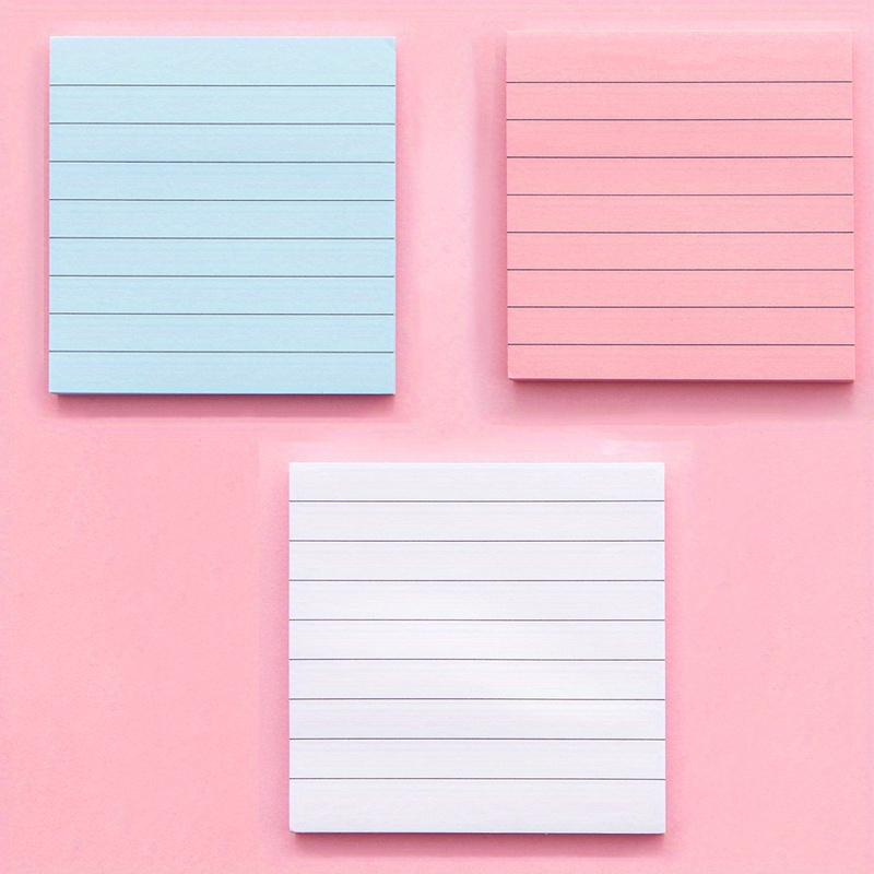 Sticky Notes Sheet Horizontal Line Sticky Notes Large Size - Temu